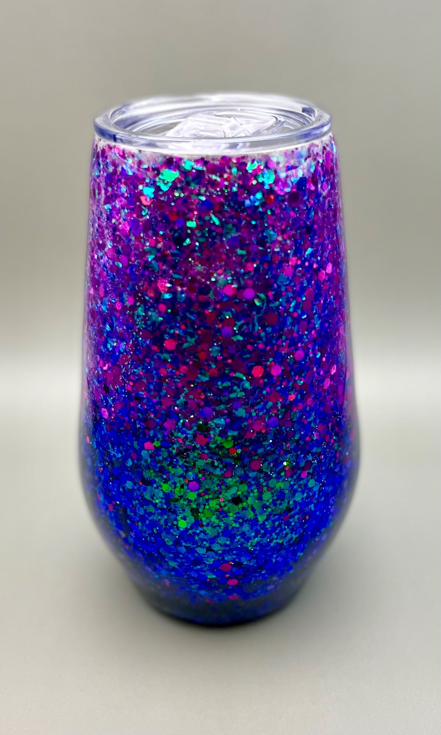 Mermaids Make Waves Wine Glitter Tumbler
