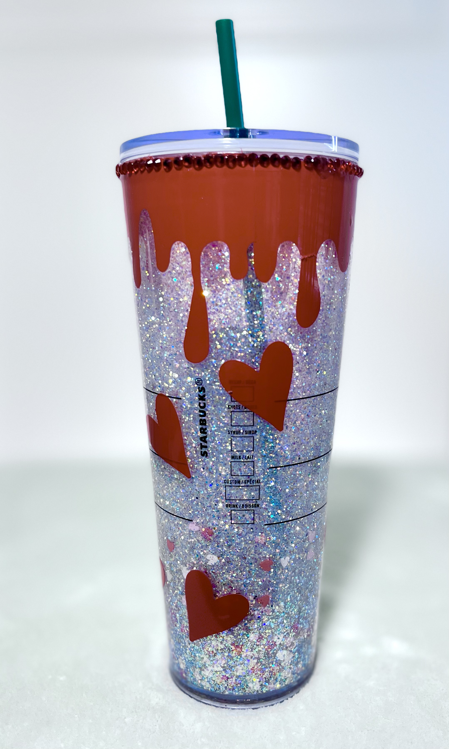 Bleeding Hearts Snow Globe Tumbler