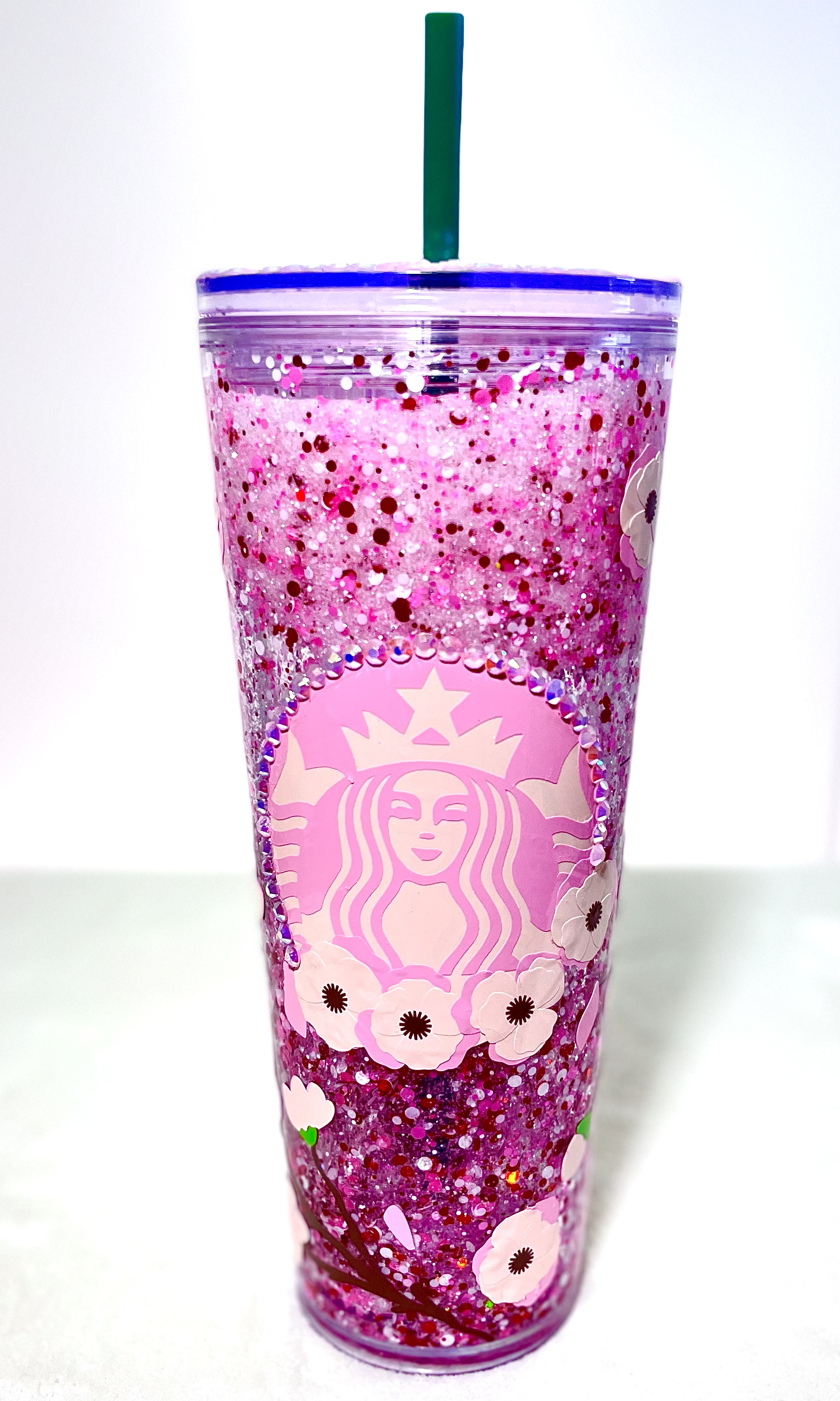 Cherry Blossom Snow Globe Tumbler