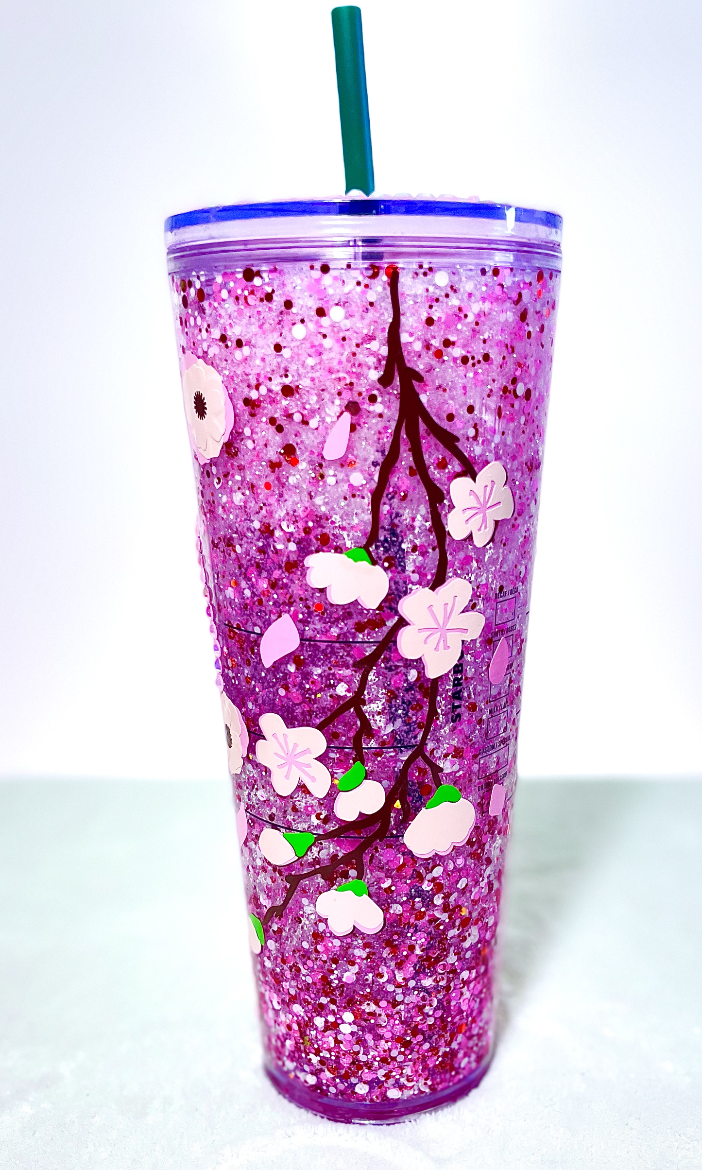 Cherry Blossom Snow Globe Tumbler