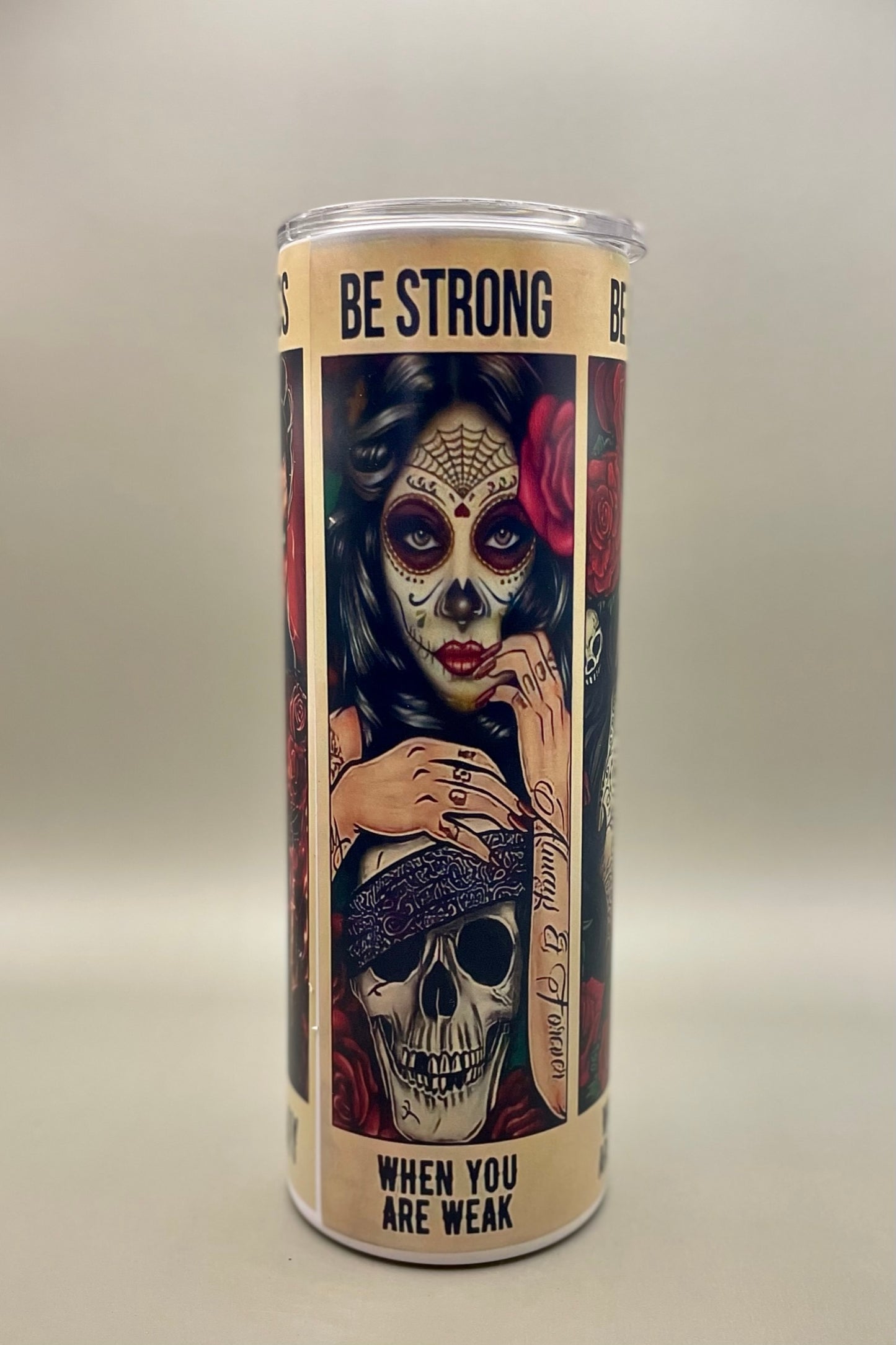 Día de Muertos Inspirational Glow-in-the-Dark Tumbler