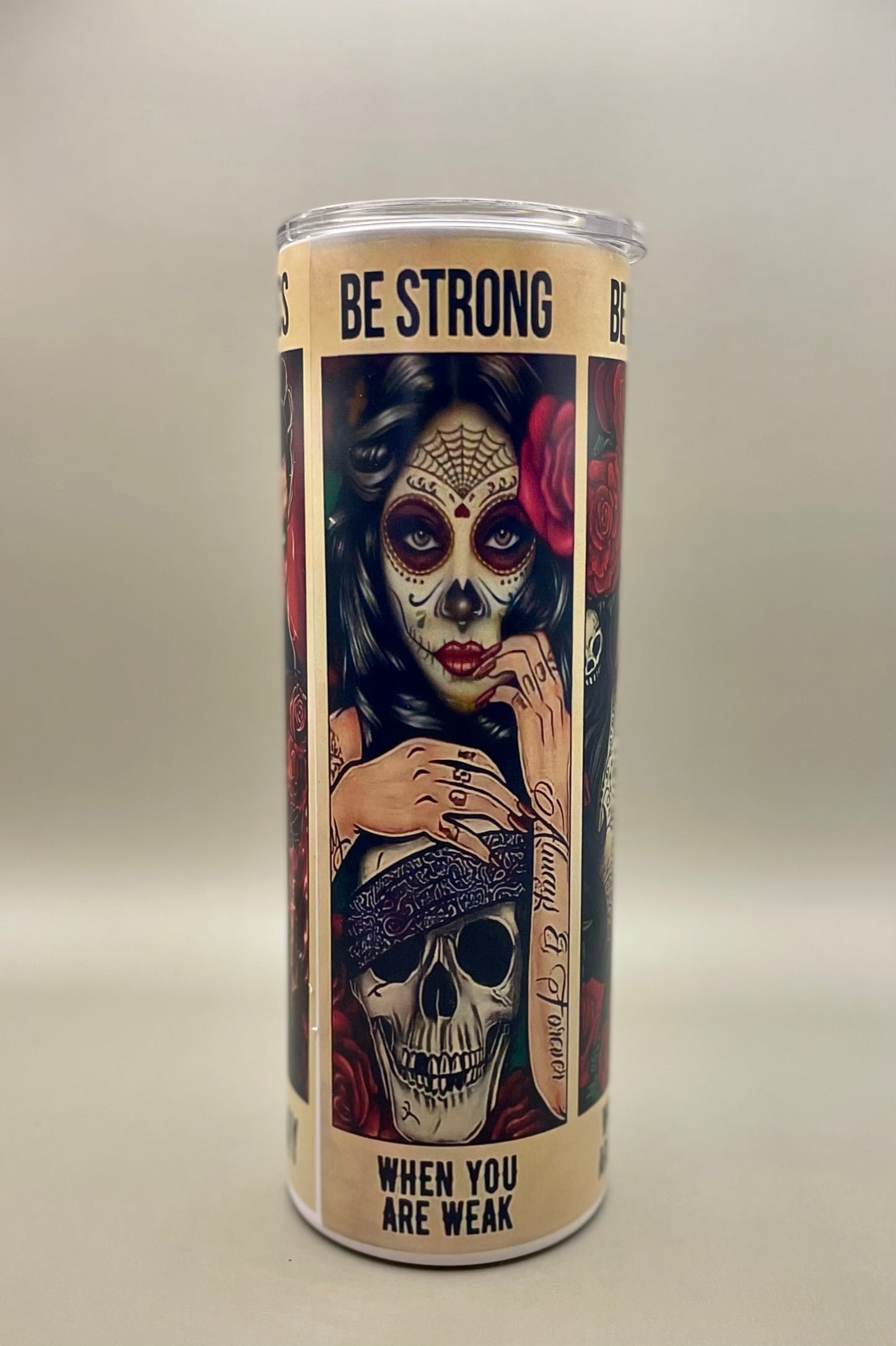 Día de Muertos Inspirational Glow-in-the-Dark Tumbler