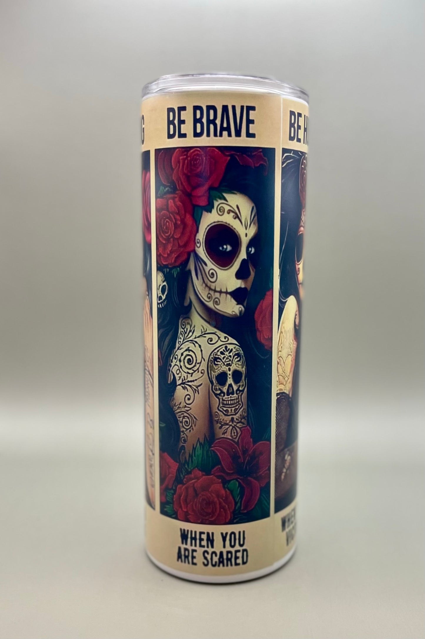 Día de Muertos Inspirational Glow-in-the-Dark Tumbler