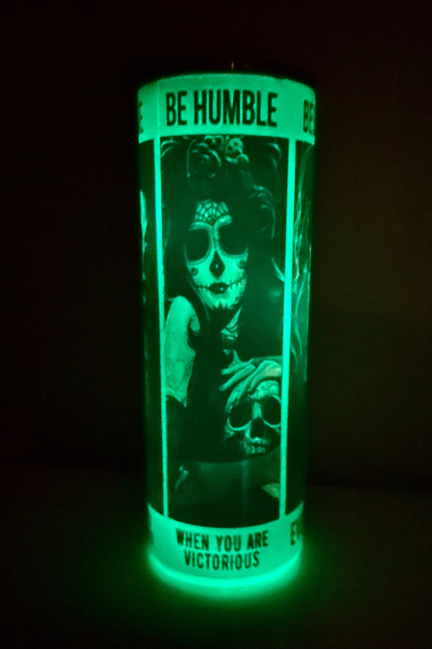 Día de Muertos Inspirational Glow-in-the-Dark Tumbler