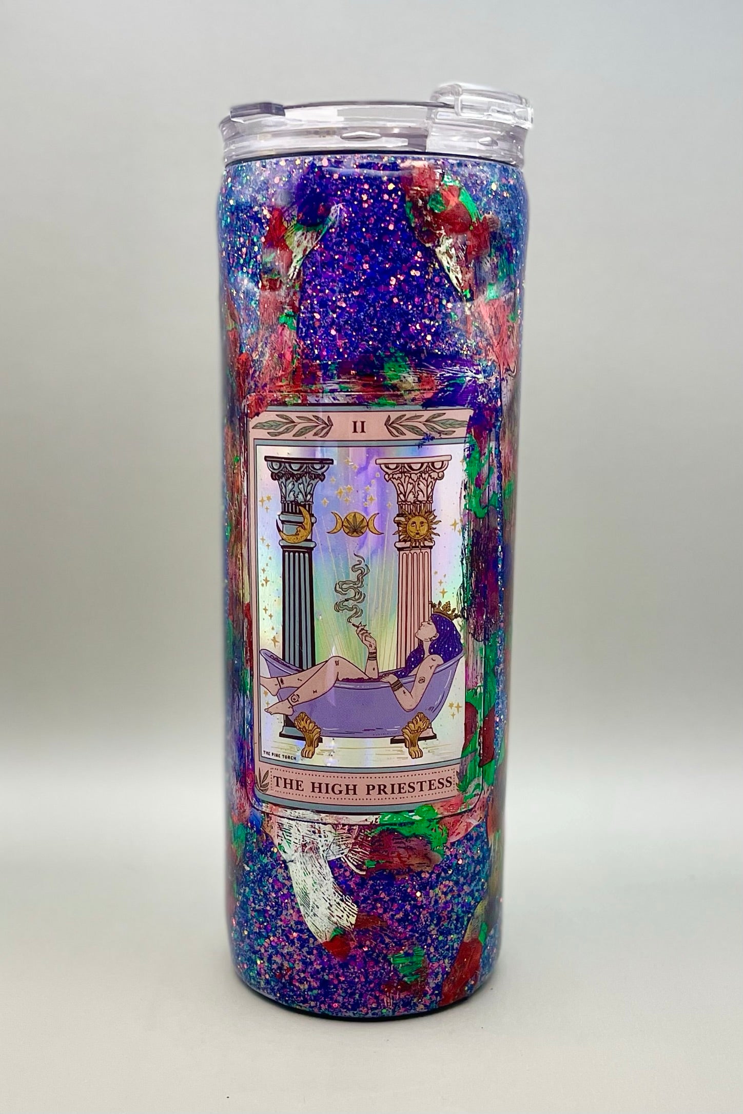 High Priestess Tarot Glitter Tumbler