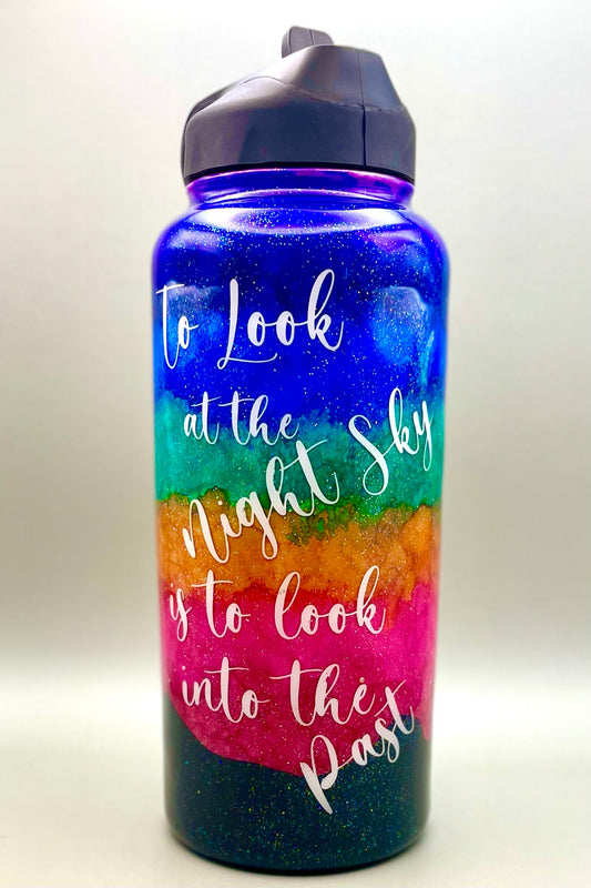 Look at the Night Sky Glitter Tumbler