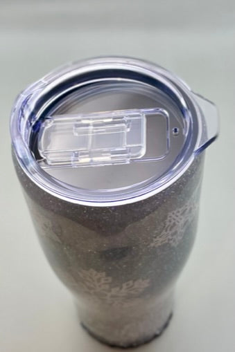 Here Comes Amazon Glitter Tumbler