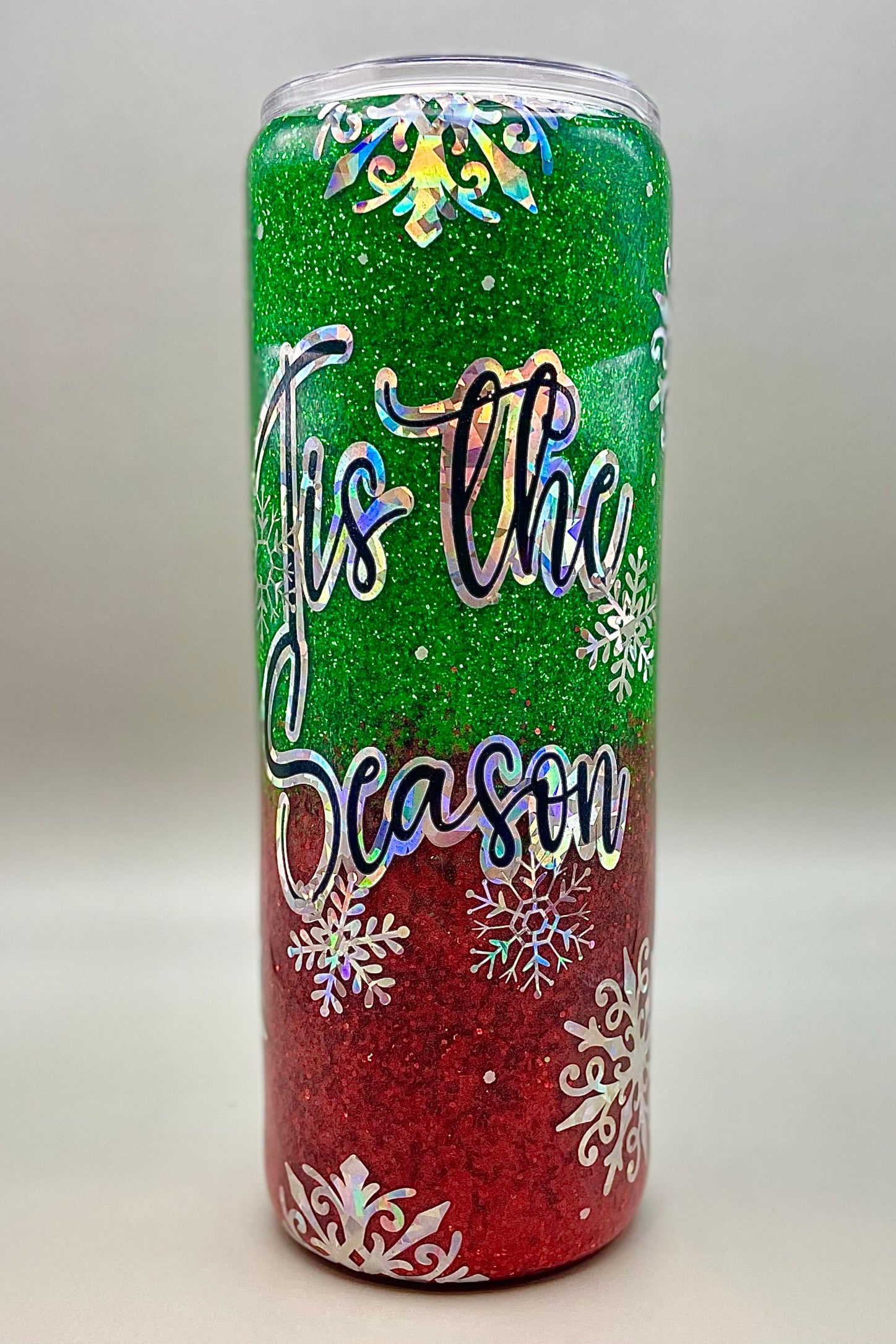 Tis the Season Glitter Tumbler