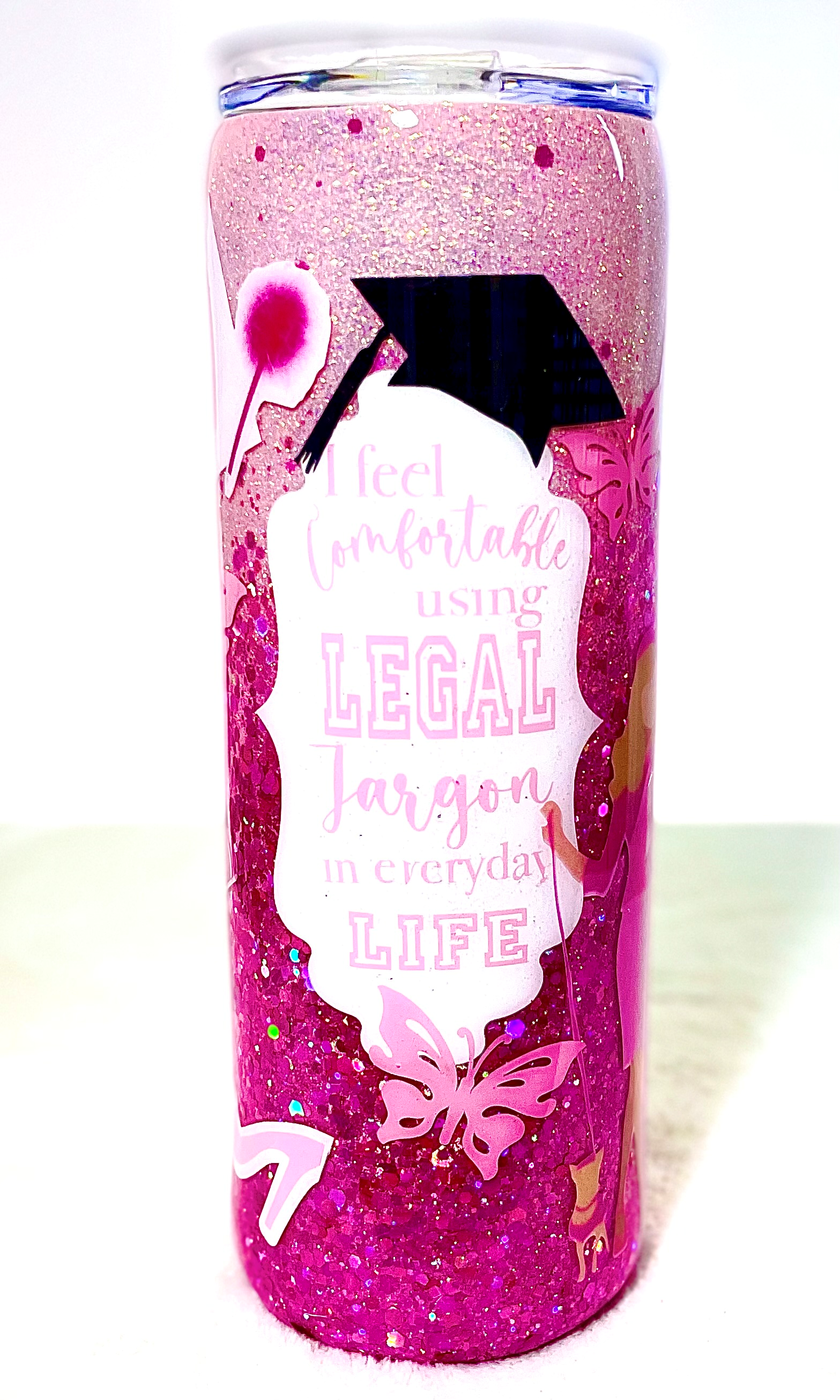 Legally Blonde Glitter Tumbler