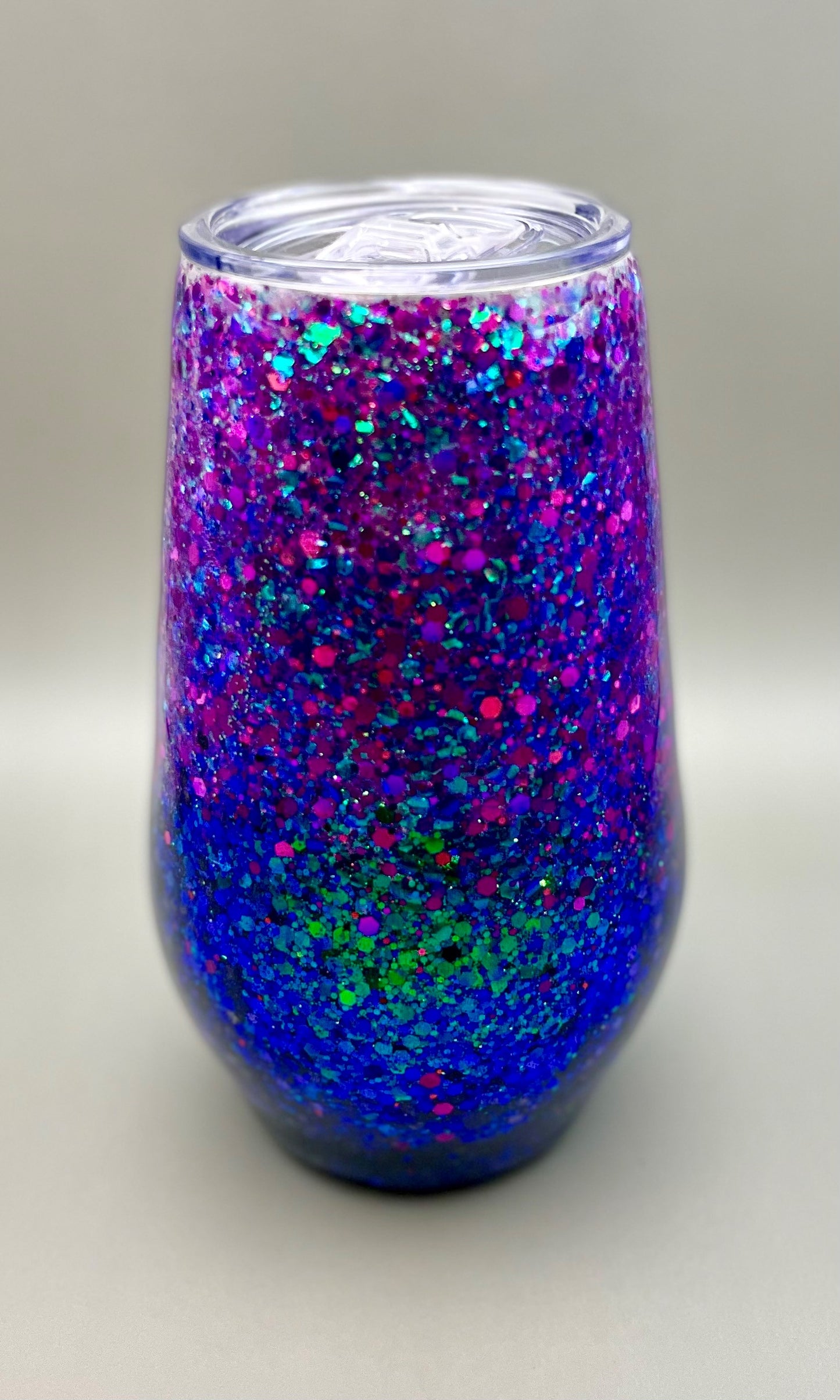 Mermaids Make Waves Wine Glitter Tumbler