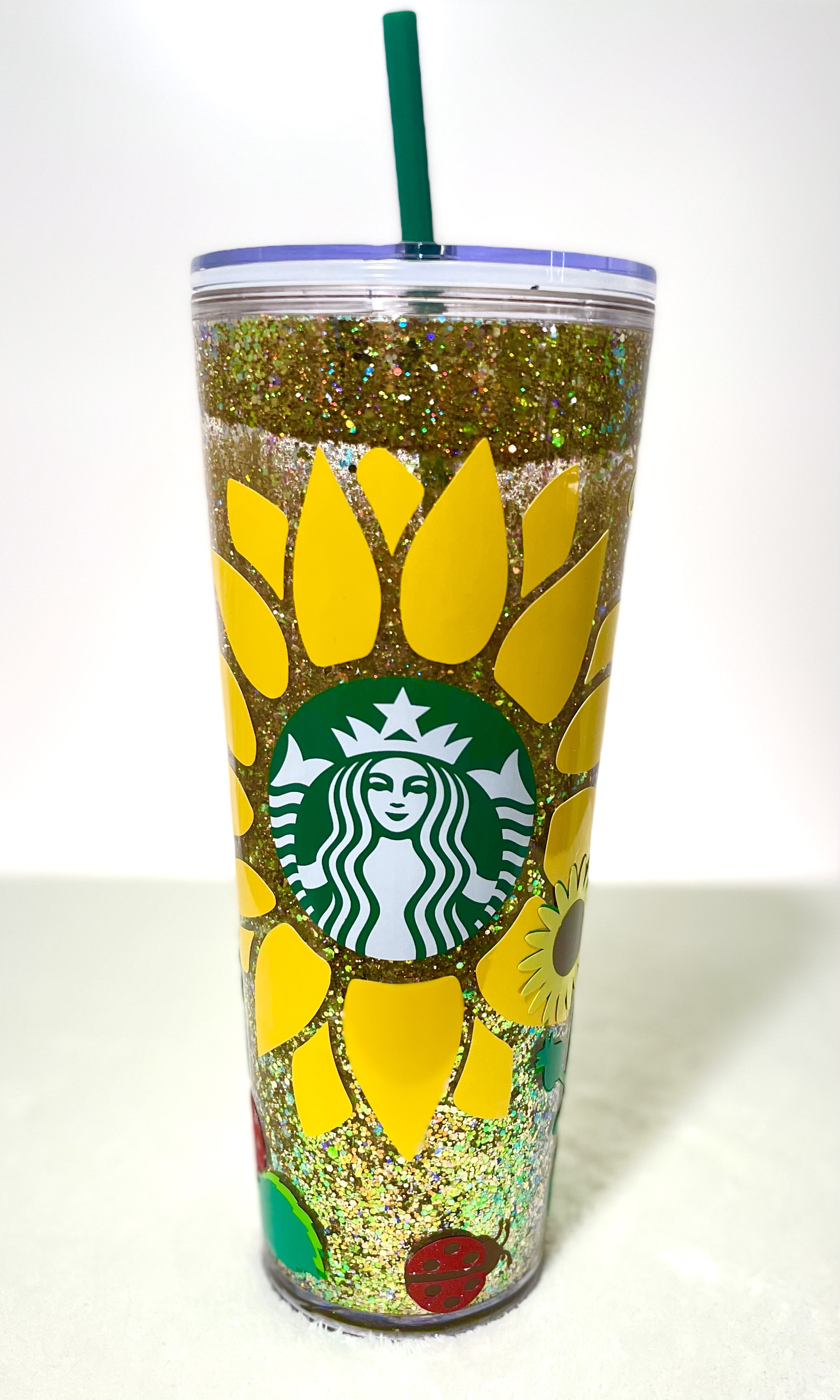 Sunflower Snow Globe Tumbler