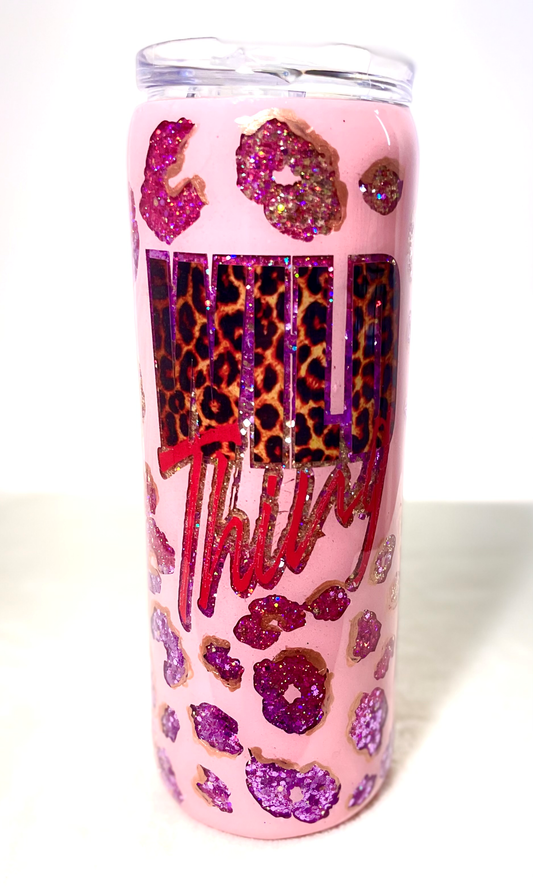 Wild Thing Peekaboo Glitter Tumbler