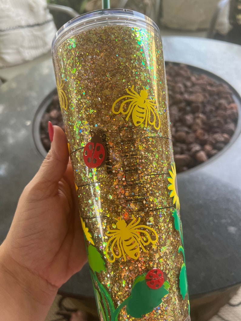 Sunflower Snow Globe Tumbler