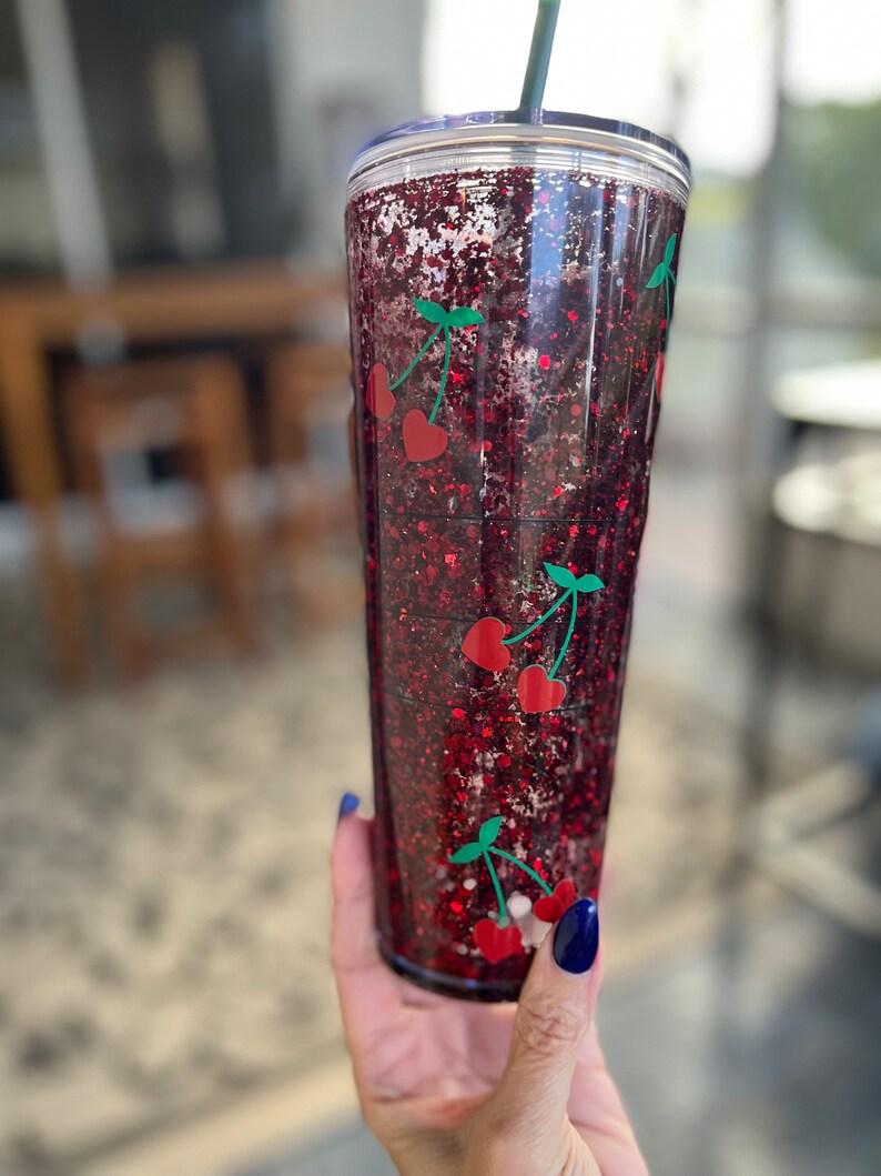 Cherry Picking Snow Globe Tumbler