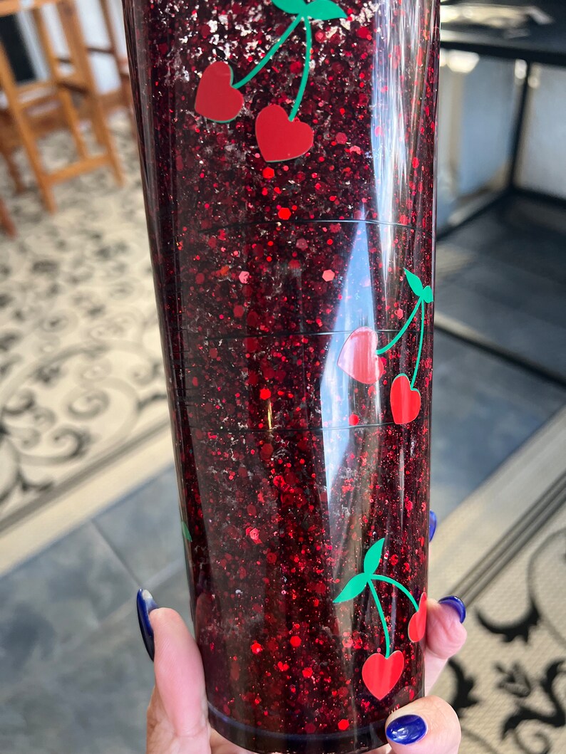 Cherry Picking Snow Globe Tumbler