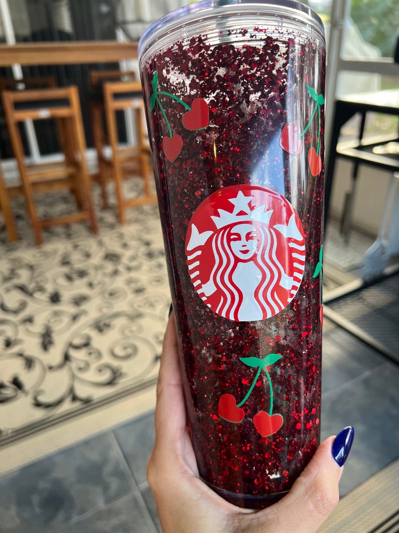 Cherry Picking Snow Globe Tumbler