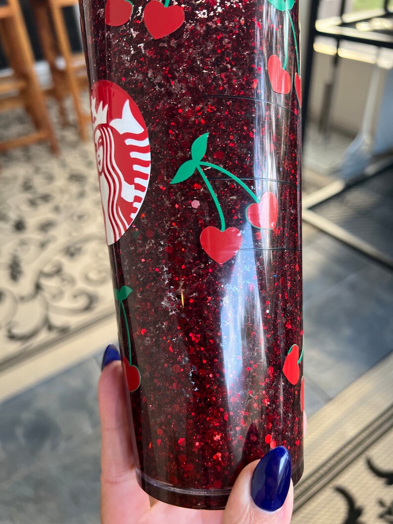 Cherry Picking Snow Globe Tumbler