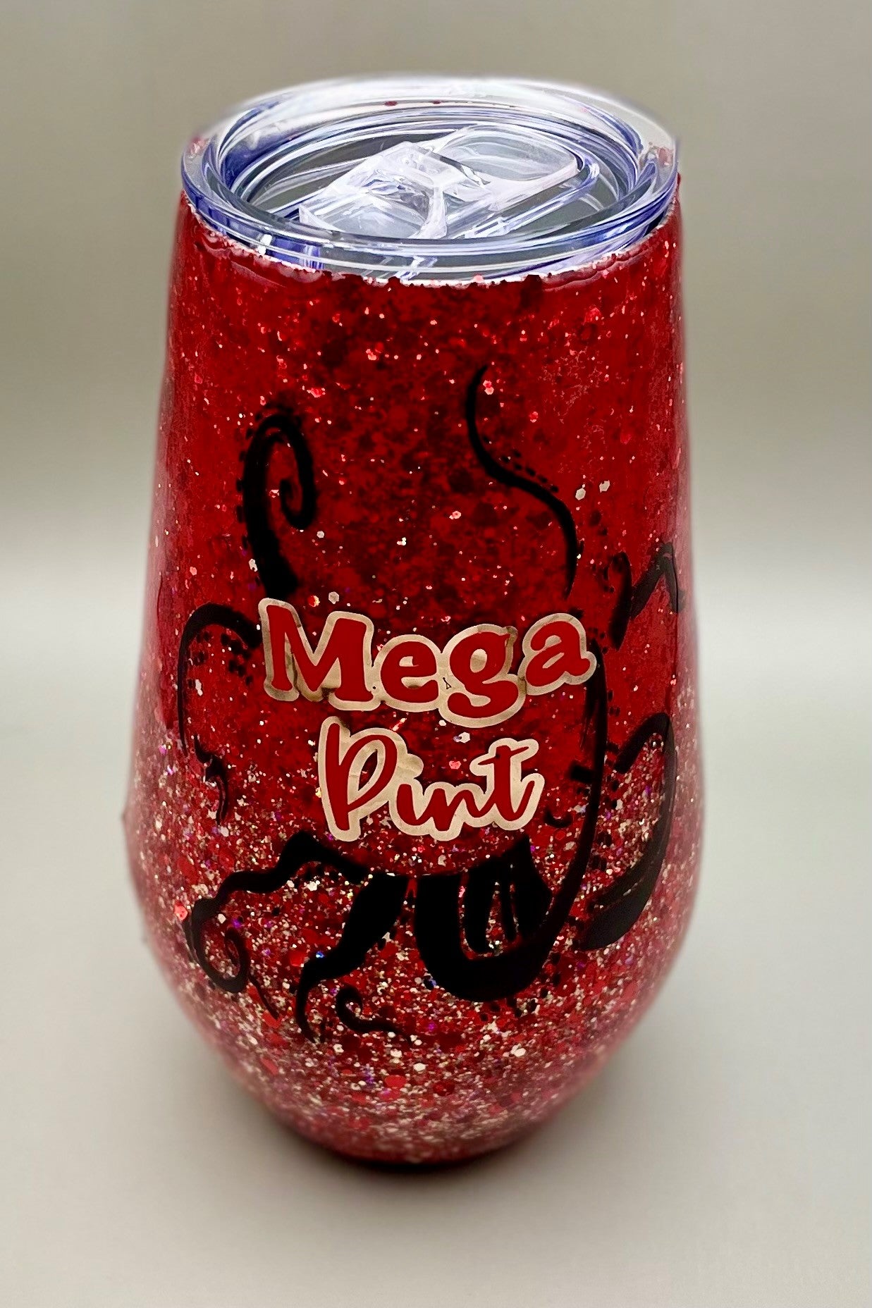 Mega Pint Wine Glitter Tumbler